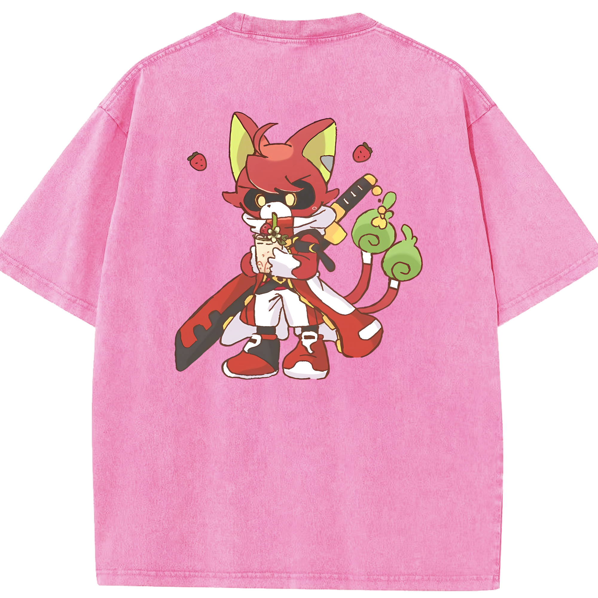 （画像用） 妖怪ウォッチ Yo-kai Watch 綿100% ヴィンテージ風 半袖Tシャツ（背面プリント）
